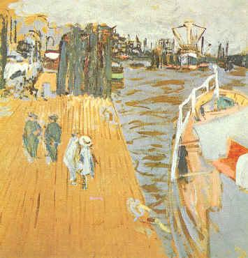 Edouard Vuillard Quay Le Pouliguen Sweden oil painting art